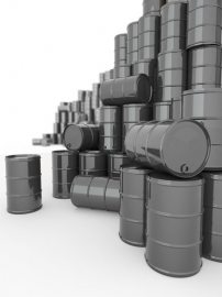 Barrels of chemicals, solvents and fuels